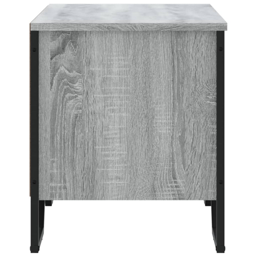 Schoenenkast 90x38x45,5 cm bewerkt hout grijs sonoma eikenkleur
