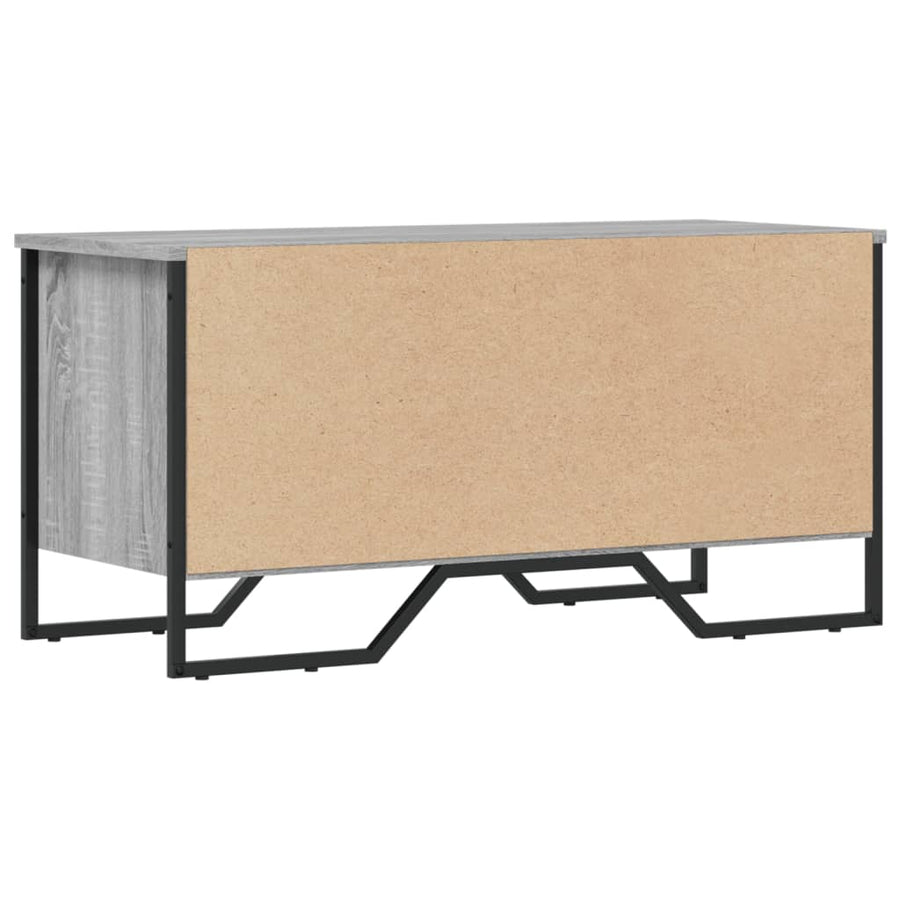 Schoenenkast 90x38x45,5 cm bewerkt hout grijs sonoma eikenkleur