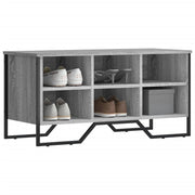 Schoenenkast 90x38x45,5 cm bewerkt hout grijs