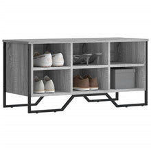 Schoenenkast 90x38x45,5 cm bewerkt hout grijs sonoma eikenkleur