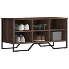Shoe cabinet 90x38x45.5 cm engineered wood brown oak
