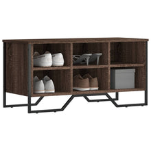 Schoenenkast 90x38x45,5 cm bewerkt hout bruin eikenkleurig