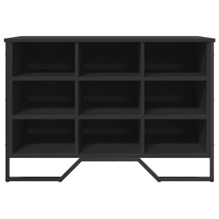 Schoenenkast 90x38x61,5 cm bewerkt hout zwart