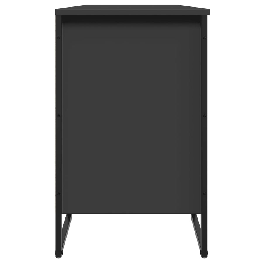 Schoenenkast 90x38x61,5 cm bewerkt hout zwart