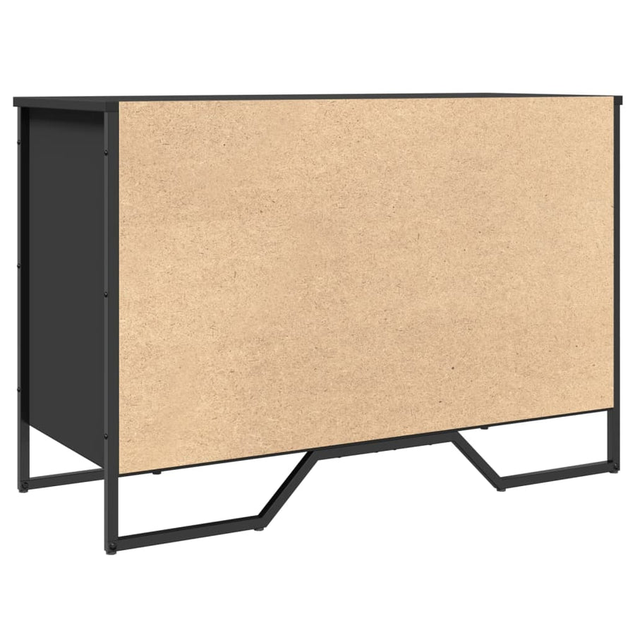 Schoenenkast 90x38x61,5 cm bewerkt hout zwart