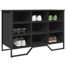 Schoenenkast 90x38x61,5 cm bewerkt hout zwart