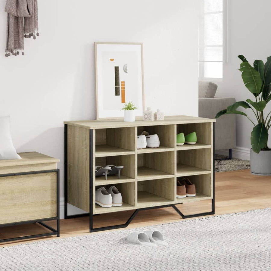 Schoenenkast 90x38x61,5 cm bewerkt hout sonoma eikenkleurig