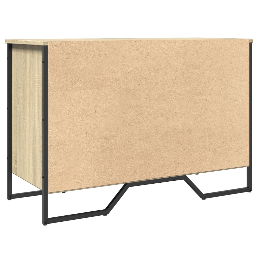 Schoenenkast 90x38x61,5 cm bewerkt hout sonoma eikenkleurig