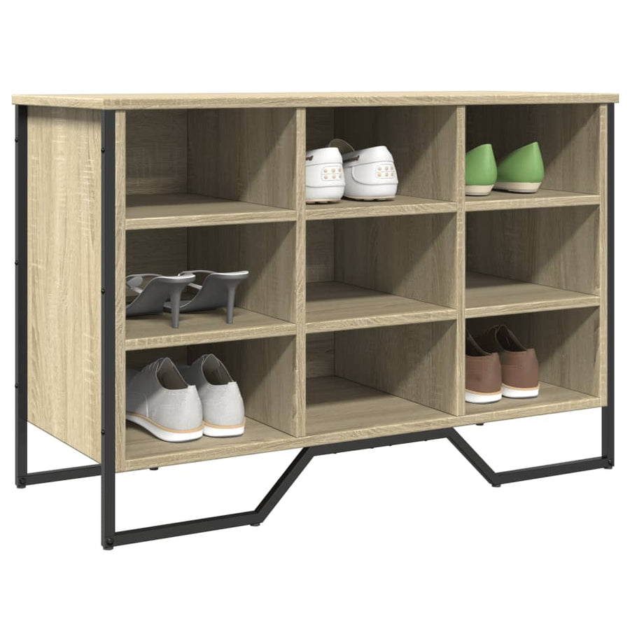Schoenenkast 90x38x61,5 cm bewerkt hout sonoma eikenkleurig