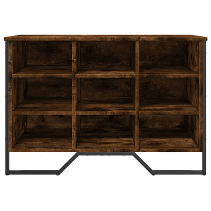 Schoenenkast 90x38x61,5 cm bewerkt hout gerookt eikenkleurig