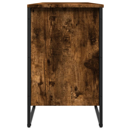Schoenenkast 90x38x61,5 cm bewerkt hout gerookt eikenkleurig