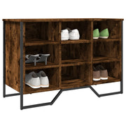 Schoenenkast 90x38x61,5 cm bewerkt hout gerookt eiken