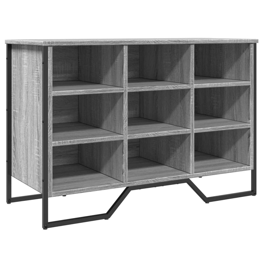 Schoenenkast 90x38x61,5 cm bewerkt hout grijs sonoma eikenkleur