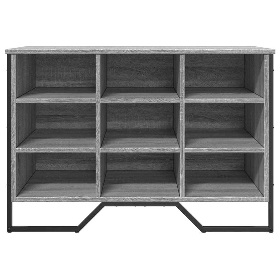 Schoenenkast 90x38x61,5 cm bewerkt hout grijs sonoma eikenkleur