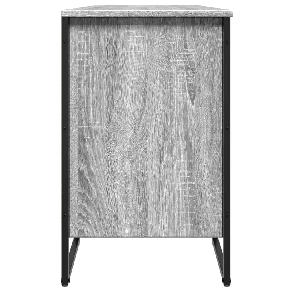 Schoenenkast 90x38x61,5 cm bewerkt hout grijs sonoma eikenkleur