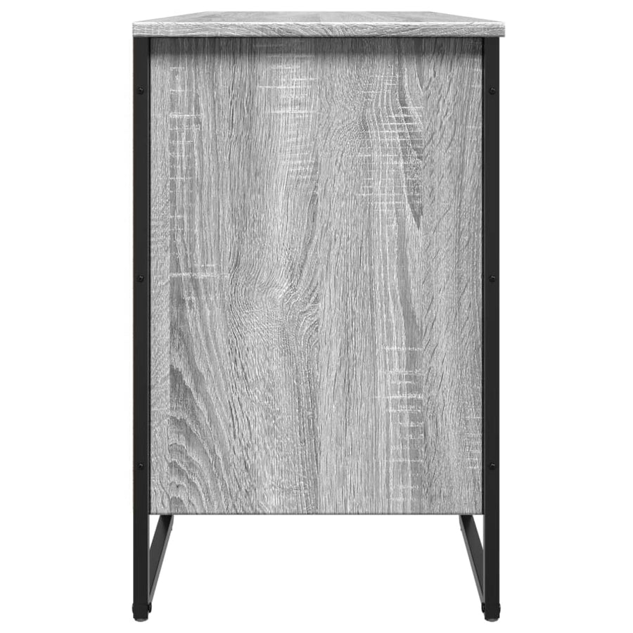 Schoenenkast 90x38x61,5 cm bewerkt hout grijs sonoma eikenkleur