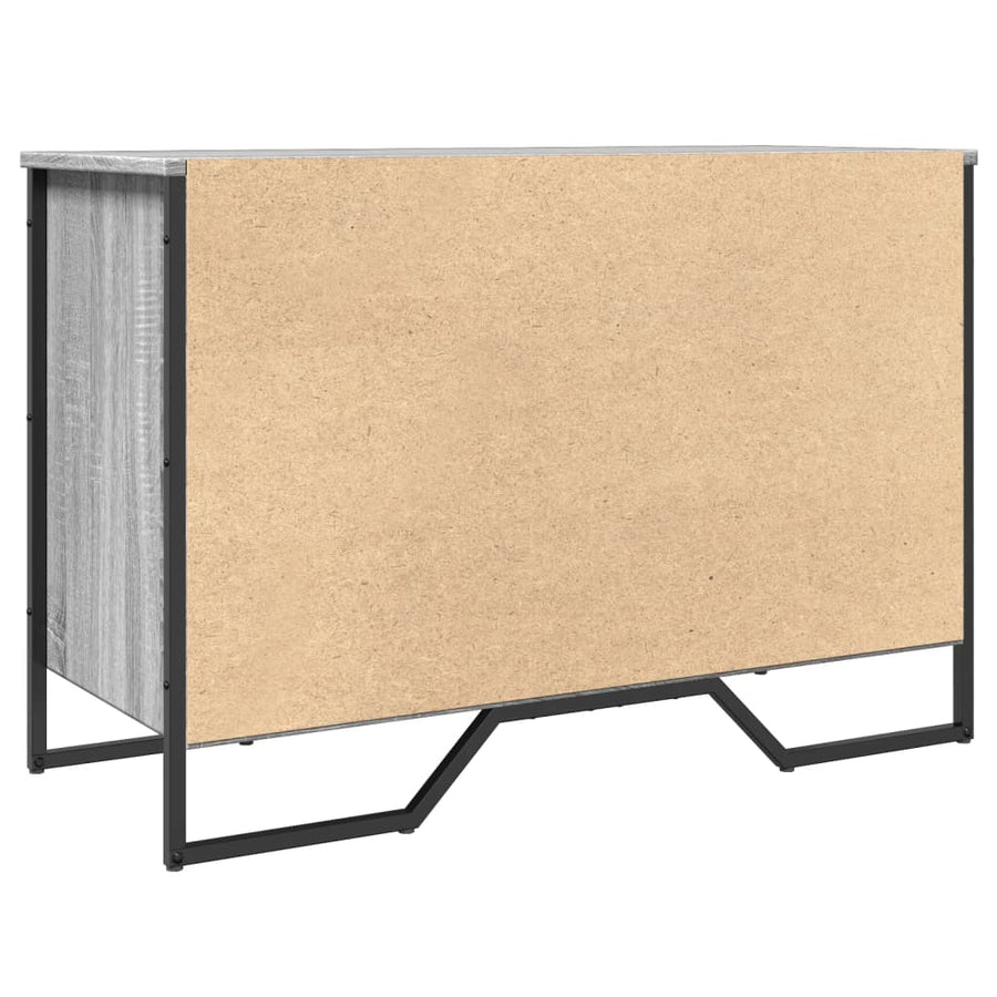 Schoenenkast 90x38x61,5 cm bewerkt hout grijs sonoma eikenkleur