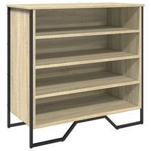 Schoenenkast 80x38x78 cm bewerkt hout sonoma eikenkleurig