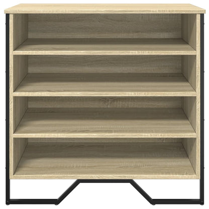Schoenenkast 80x38x78 cm bewerkt hout sonoma eikenkleurig