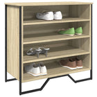 Schoenenkast 80x38x78 cm bewerkt hout sonoma eiken