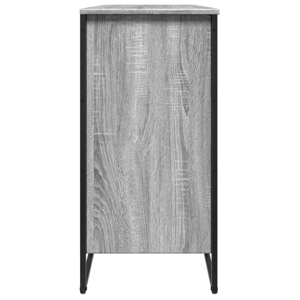 Schoenenkast 80x38x78 cm bewerkt hout grijs sonoma eikenkleurig