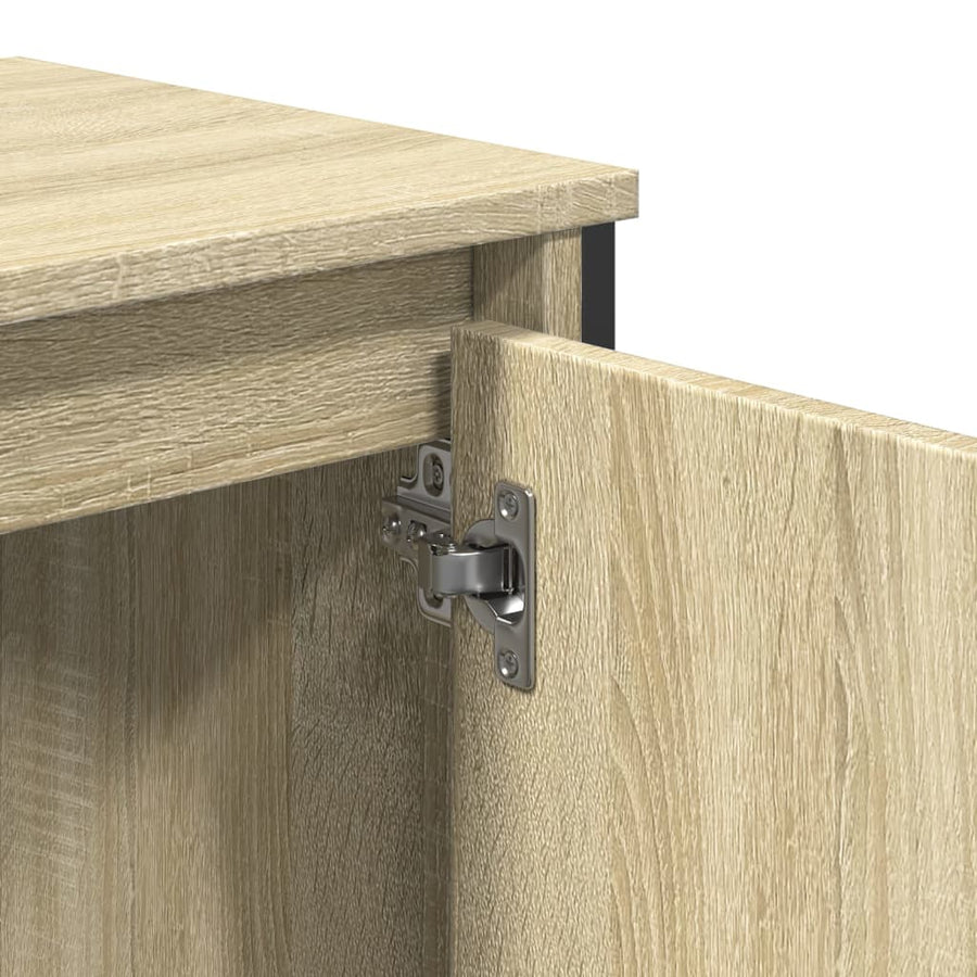 Wastafelkast 60x35x60 cm bewerkt hout sonoma eikenkleurig
