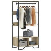 Kledingkast 90x50x180 cm bewerkt hout sonoma eiken