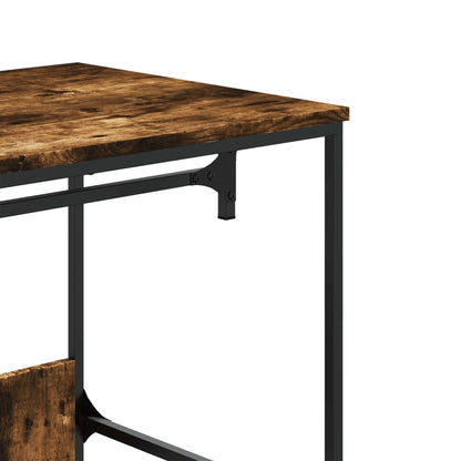 Kledingkast 90x50x180 cm bewerkt hout gerookt eikenkleurig