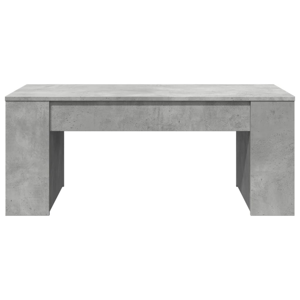 Salontafel 102x55x42 cm bewerkt hout betongrijs