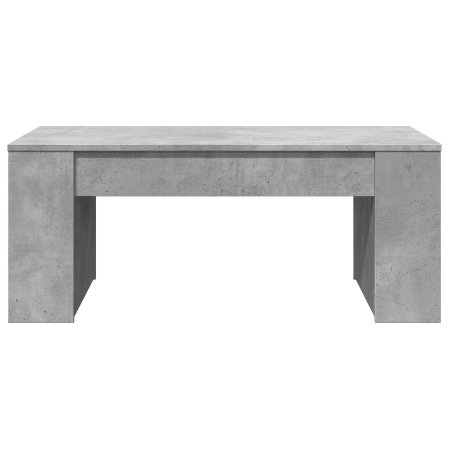Salontafel 102x55x42 cm bewerkt hout betongrijs