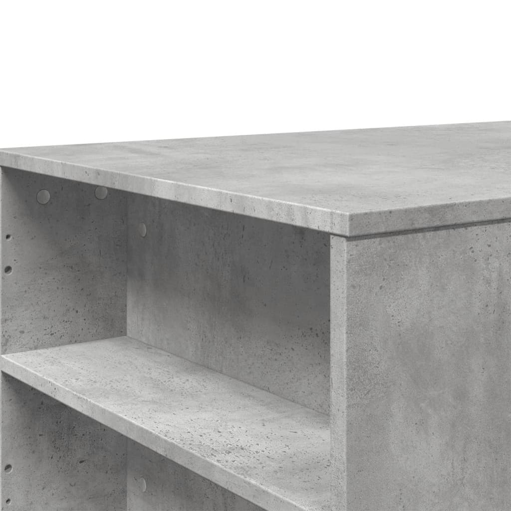 Salontafel 102x55x42 cm bewerkt hout betongrijs