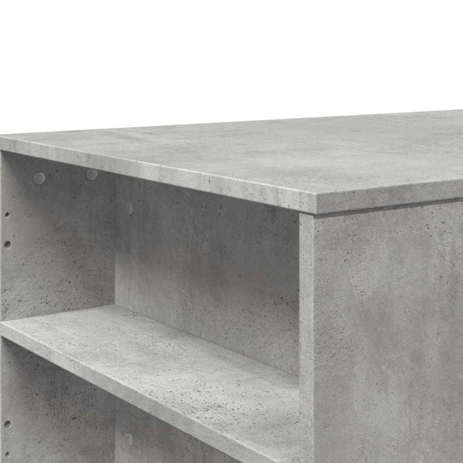 Salontafel 102x55x42 cm bewerkt hout betongrijs