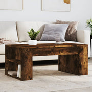 Salontafel 102x55x42 cm bewerkt hout gerookt eiken