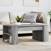 Salontafel 102x55x42 cm bewerkt hout grijs sonoma eiken