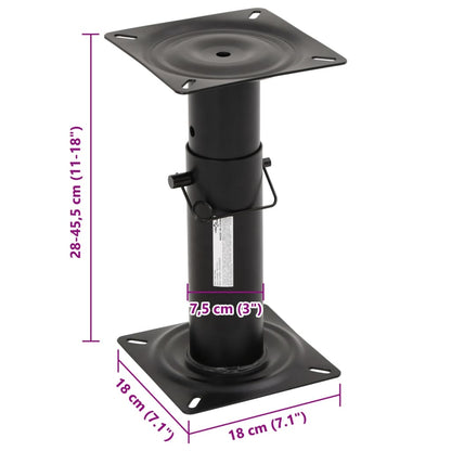 Bootstoelpoot Verstelbaar 28-45,5 Cm Staal 28-45.5 cm