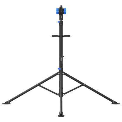 Fietsreparatiestandaard inklapbaar 108-188 cm blauw staal