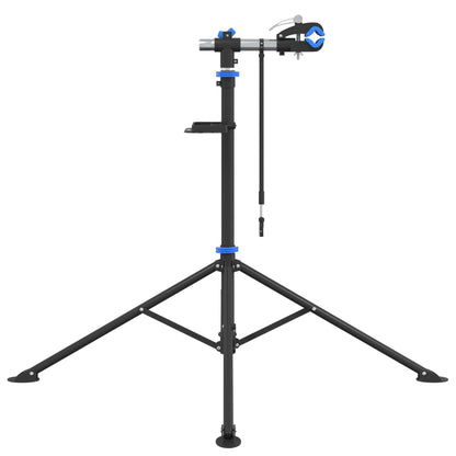 Fietsreparatiestandaard inklapbaar 108-188 cm blauw staal