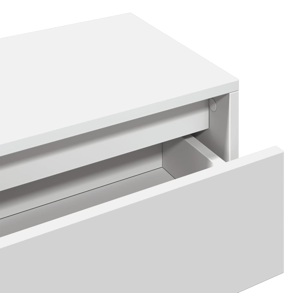 4-delige Halmeubelset bewerkt hout wit