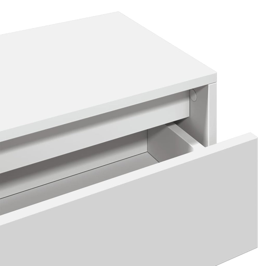 4-delige Halmeubelset bewerkt hout wit