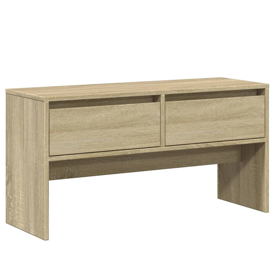 4-delige Halmeubelset bewerkt hout sonoma eikenkleurig