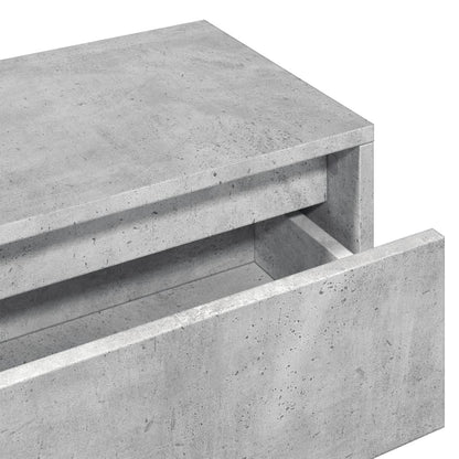 4-delige Halmeubelset bewerkt hout betongrijs