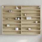 Display cabinet 100x8.5x75 cm engineered wood Sonoma oak finish