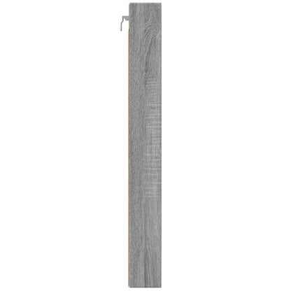 Vitrinekast 100x8,5x75 cm bewerkt hout grijs sonoma eikenkleur