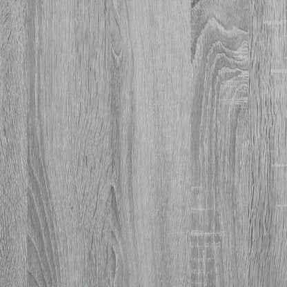 Vitrinekast 100x8,5x75 cm bewerkt hout grijs sonoma eikenkleur