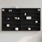 Vitrinekast 100x8,5x58 cm bewerkt hout