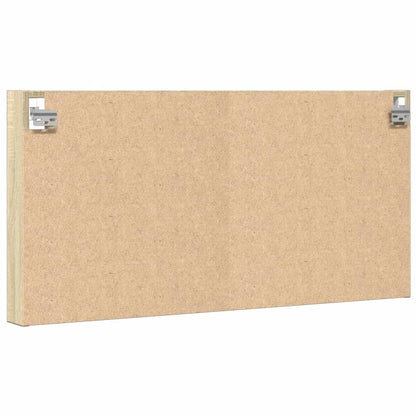 Vitrinekast 100x8,5x50 cm bewerkt hout sonoma eikenkleurig