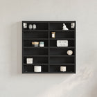 Display cabinet 60x8.5x58 cm carved wood black