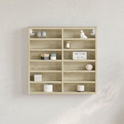 Vitrinekast 60x8.5x58 cm bewerkt hout sonoma