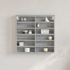 Vitrinekast 60x8,5x58 cm grijs sonoma eiken bewerkt hout