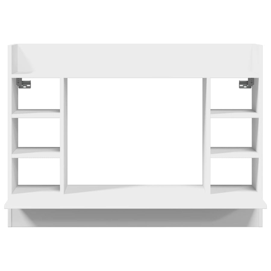 Wandbureau 105X48X75 Cm Bewerkt Hout Wit